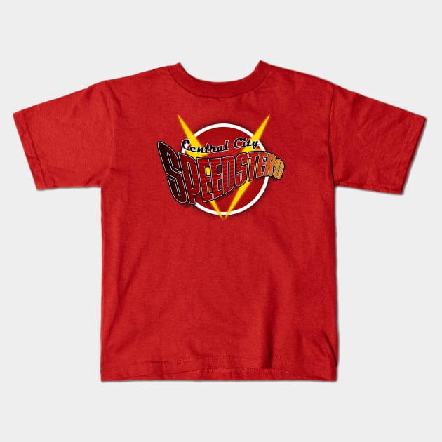Central City Speedsters Kids T-Shirt by tonynichols